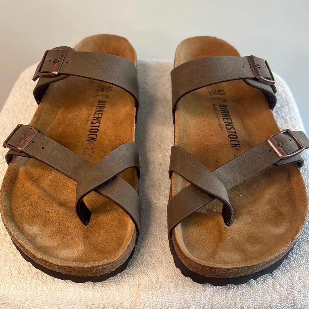 LIKE NEW! Leather Birkenstocks “Mayari” Size 43 (Ladies12 or M9.5)